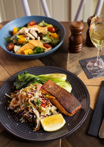 Grilled Salmon Fortune of War First Fleet Bistro Bar Dining Sydney The Rocks Pub Food